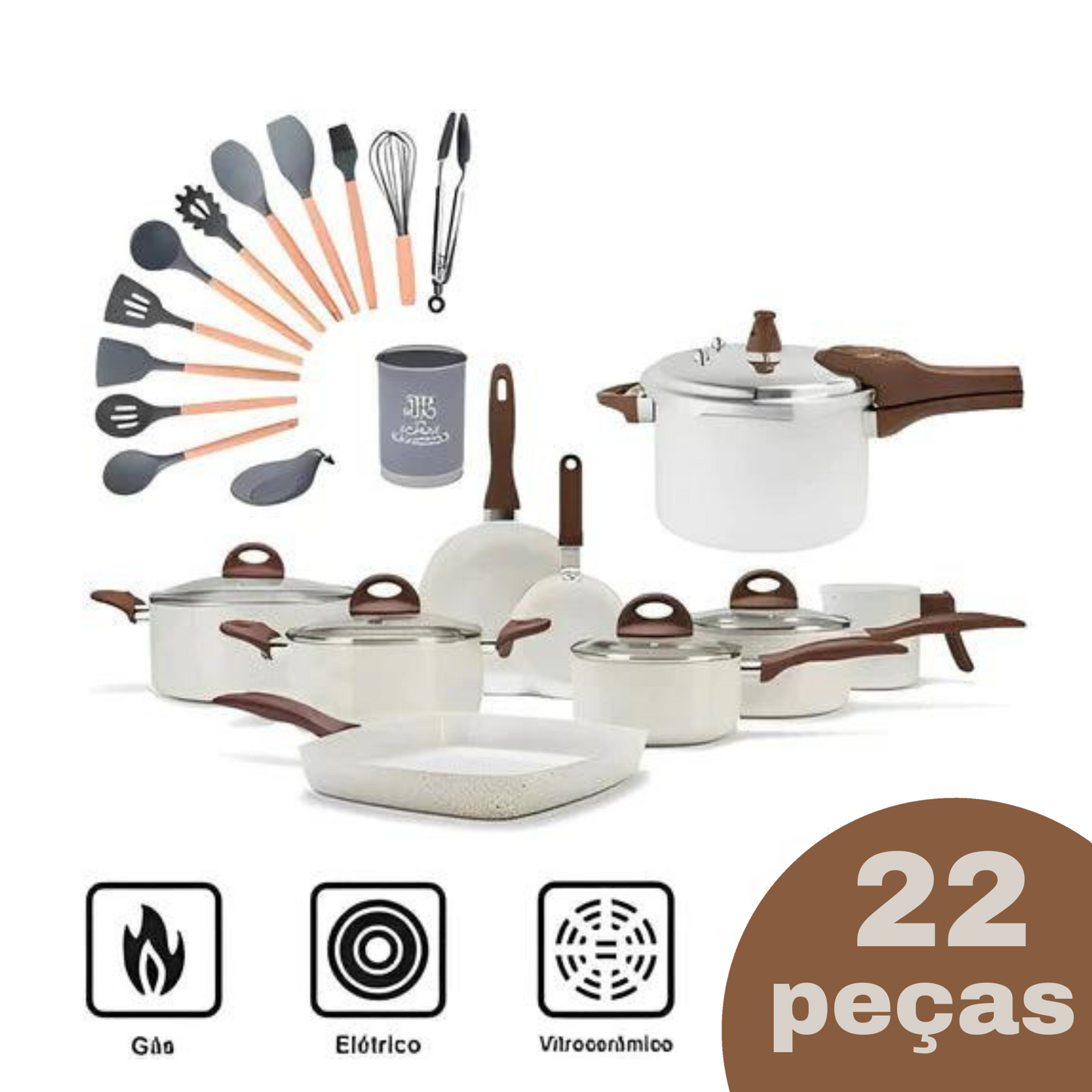 Conjunto Cozinha Premium Brinox® + Kit de Jantar Exclusivo