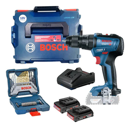 (COMPRE 1 LEVE 2) Parafusadeira Bosch® + Case + Jogo com 30 Brocas + BRINDE SURPRESA