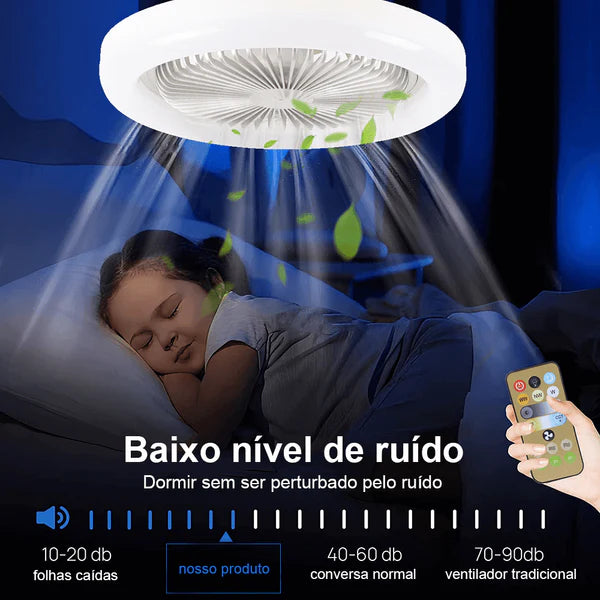 (COMPRE 1 LEVE 3) - Luminária LED com Ventilador | FanMaster®