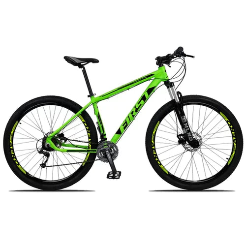 Bicicleta Aro 29 FIRST SMITT 27v Câmbio Shimano DEORE Freio a Disco Hidráulico Suspensão com Trava